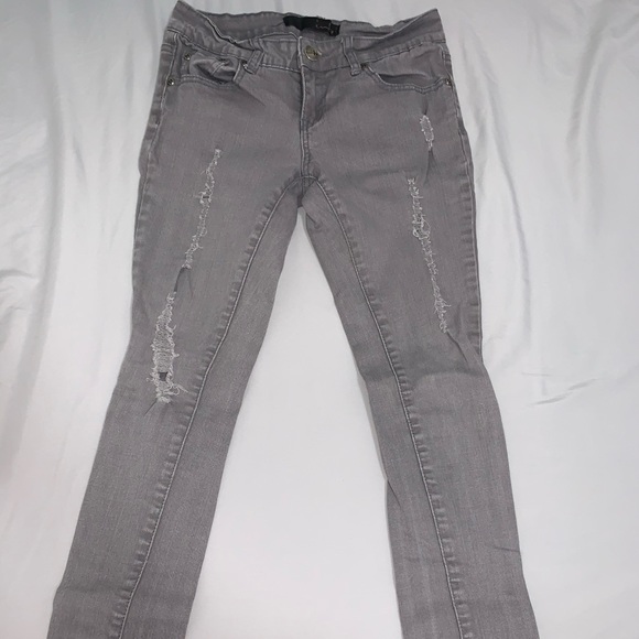 Grey ripped jeans - Picture 1 of 4